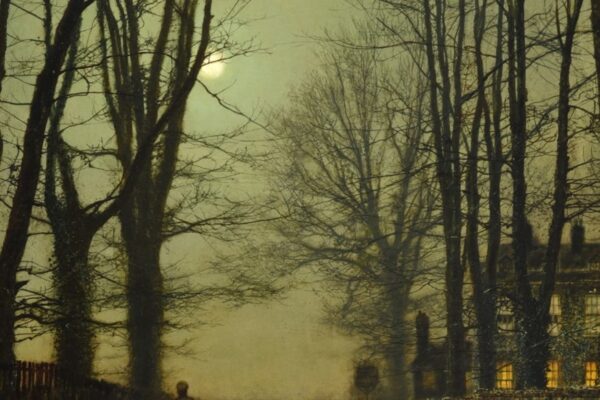 Putney Park Lane Oil on canvas by John Atkinson Grimshaw (1836-1893)